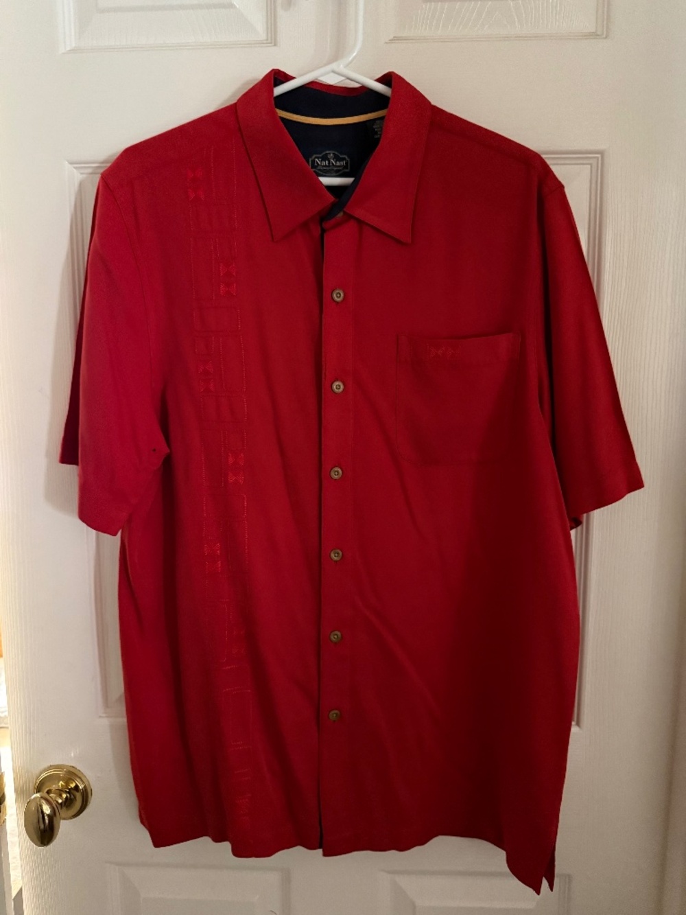 Nat Nast Luxury Button-Down Silk Shirt